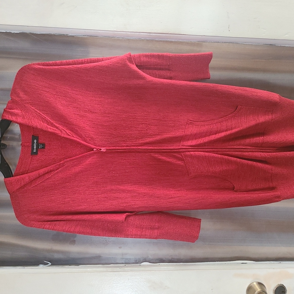bebe hooded sweater dress